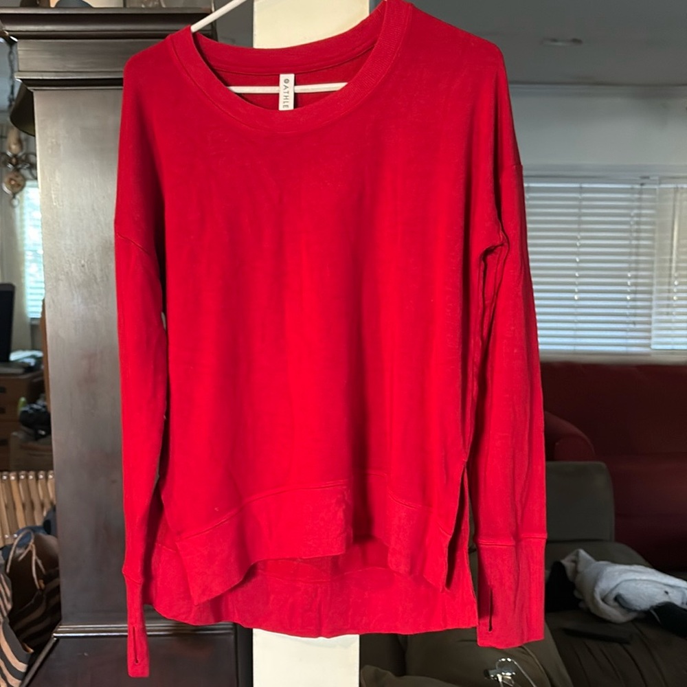 NWOT RED ATHLETA SWEATSHIRT